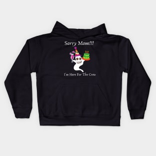 Sorry Mom I'm Here cute shirt Kids Hoodie